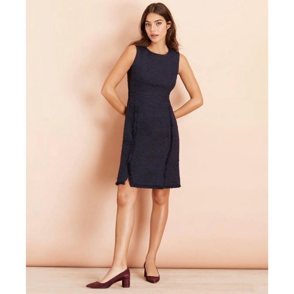 Brooks Brothers Navy Sheath Dress Size 4
